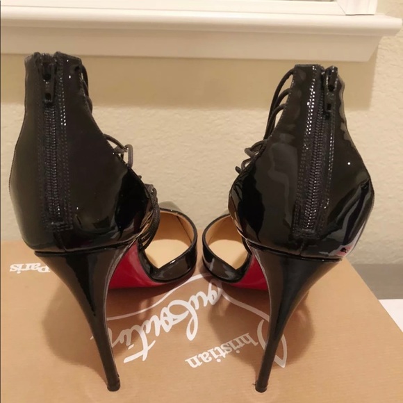 Christian Louboutin Confusa 100 Black Patent - Picture 5 of 6